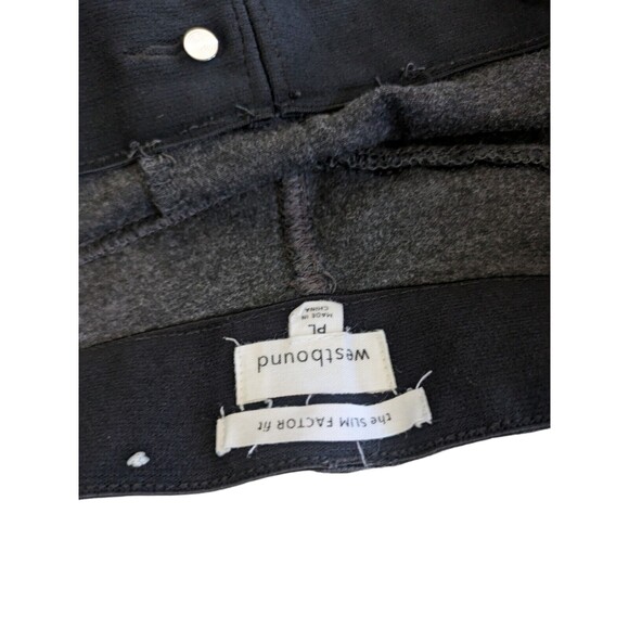 Westbound Woman Gray Pull Up Waist Pants Size Large Petite - Picture 2 of 2